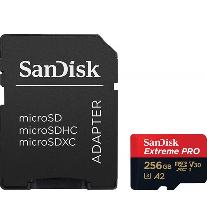 Sandisk Micro SD 256GB 200MB/s Extreme Pro