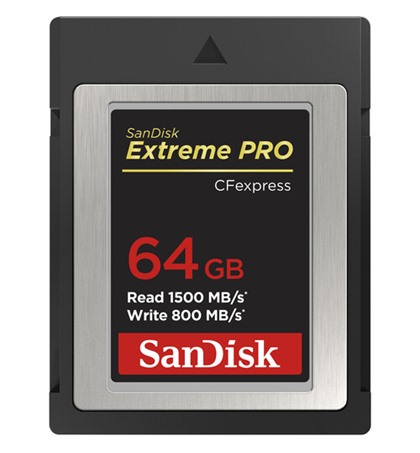 SanDisk CFexpress 64GB 1500MB/s Extreme PRO Type B