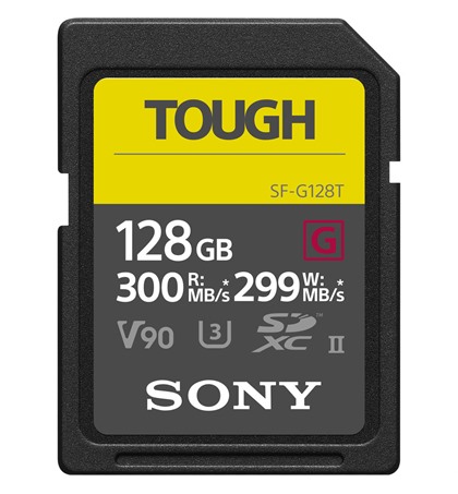 Sony TOUGH-G series 128GB 300MB/s Memory Card