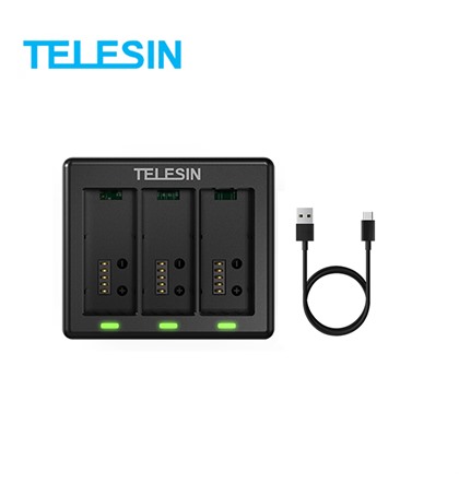 Telesin 3 channel Charger Gopro 13