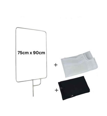 Cutter Scrim Frame with Soft and Black 75x90cm