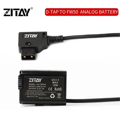 Zitay D-tap Ptap to NP-FW50 Dummy Battery