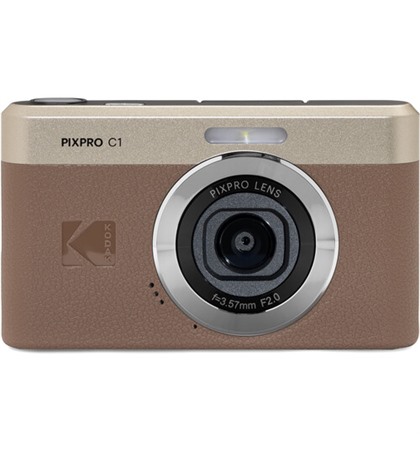KODAK PIXPRO C1 Compact Digital Camera (Brown)