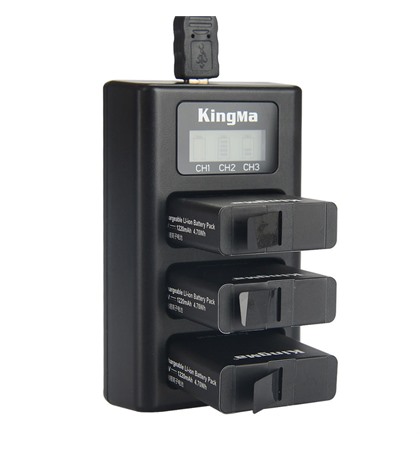 Battery & Charger for Gopro Hero 5, 6, 7