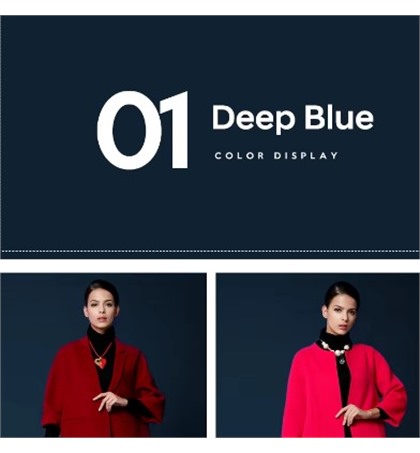 Seamless Paper Backdrop Roll 2.7X10m #01 Deep Blue