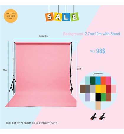 Paper Roll Background with Stand (Set)