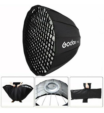 Parabolic Softbox Bowens Mount P90L with Grid 