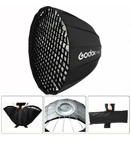 Godox P90L Parabolic Softbox Bowens Mount with Grid