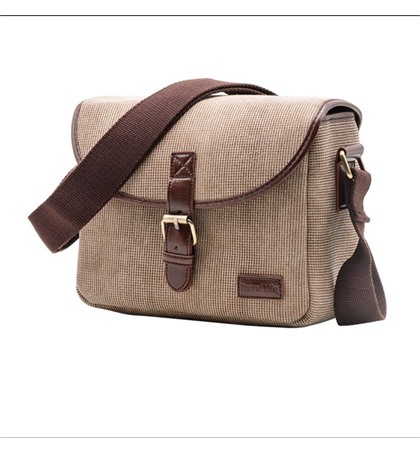 Canvas Crossbody Camera Bag Retro Khaki