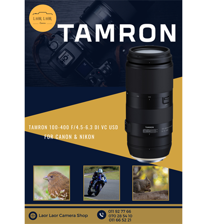 Tamron 100-400mm F4.5-6.3 Di VC USD for Canon