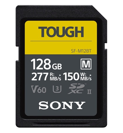 Sony TOUGH-M series 128GB 277MB/s Memory Card