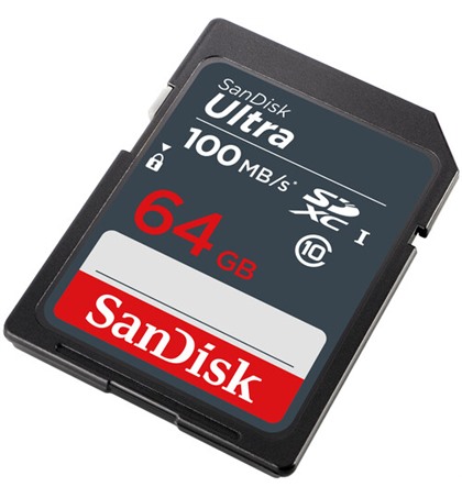 SanDisk SD 64GB 100MB/s Ultra