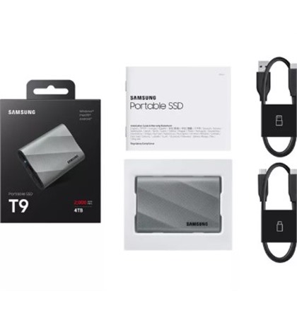 Samsung 4TB T9 Portable SSD (Grey)