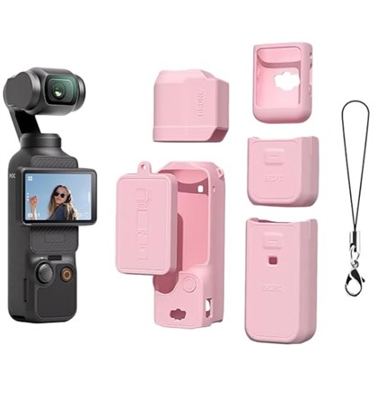 BRDRC Silicone Case For DJI Osmo Pocket 3 Combo - Pink