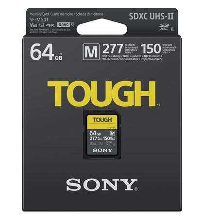 Sony TOUGH-M series 64GB 277MB/s Memory Card