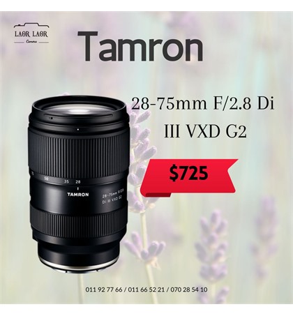 Tamron 28-75mm F2.8 Di III VXD G2 for Sony