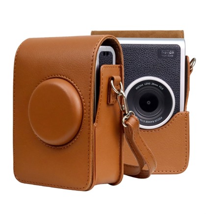 Leather Camera Case for Fujifilm Instax MINI EVO - Brown
