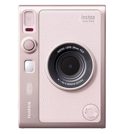 FUJIFILM instax mini EVO Hybrid Instant Camera (Gentle Rose)
