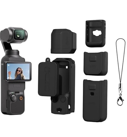 BRDRC Silicone Case For DJI Osmo Pocket 3 Combo - Black