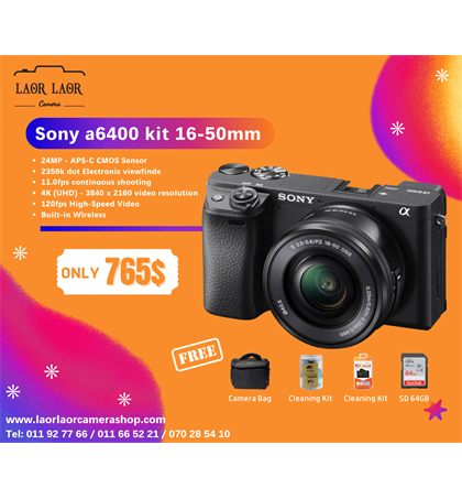 Sony a6400 kit 16-50mm 