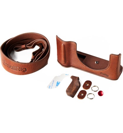 SmallRig L eather Half Case Kit for FUJIFILM GFX100RF ( Brown 5268 )