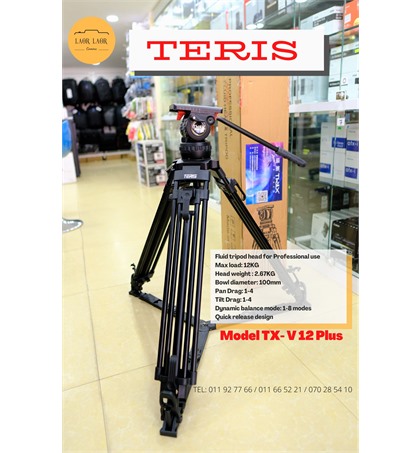 Teris TX-V12 Plus Professional Photography Camera Tripod 