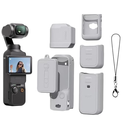 BRDRC Silicone Case For DJI Osmo Pocket 3 Combo - Gray