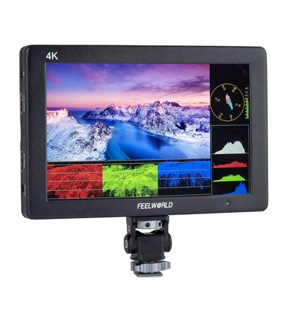 FEELWORLD T7 PLUS 7 Inch 3D LUT DSLR Camera Field Monitor with Waveform 4K HDMI Aluminum Housing