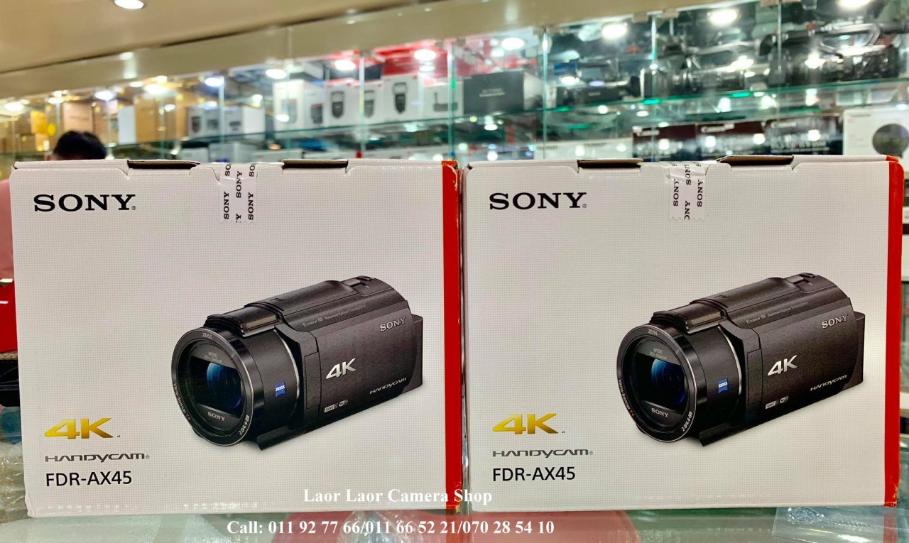 Sony FDR-AX45 4K handycam video - Laor Laor Camera Shop ល្អ