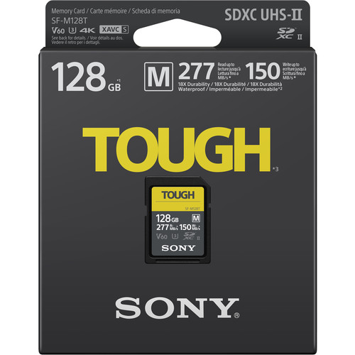 Sony TOUGH-M series 128GB 277MB/s Memory Card