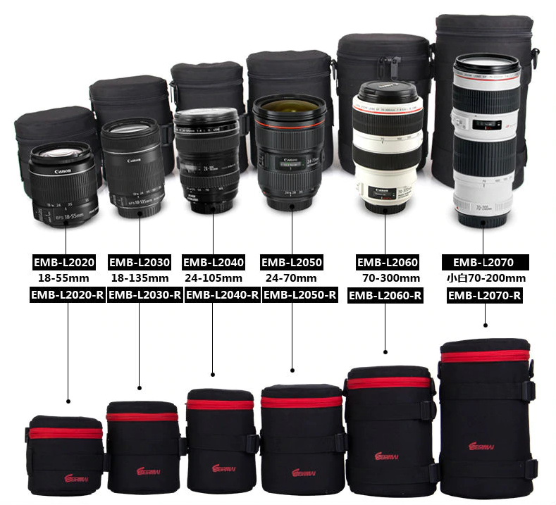 Eirmai Professional DSLR Lens Cases  