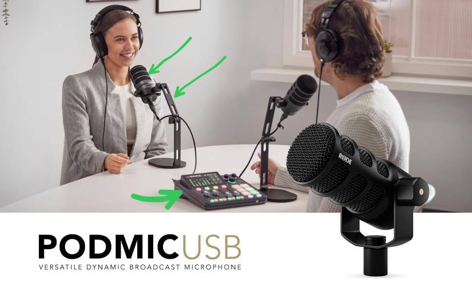 RODE PodMic Podcasting Microphone
