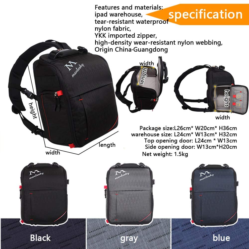 Backpack Manlesky M200 - Laor Laor Camera Shop ល្អល្អ ហាងលក់ម៉ាស៊ីនថត