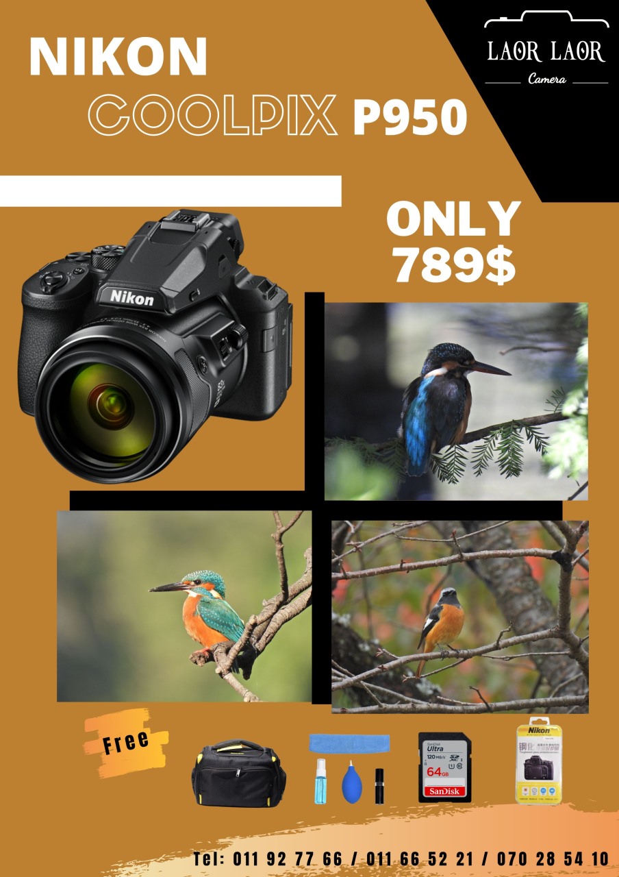 Nikon Coolpix P950 new (set) - Laor Laor Camera Shop ល្អល្អ