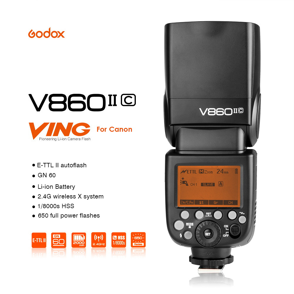 Godox V860II for (Canon, Nikon, Sony) - Laor Laor Camera Shop ល្អល្អ