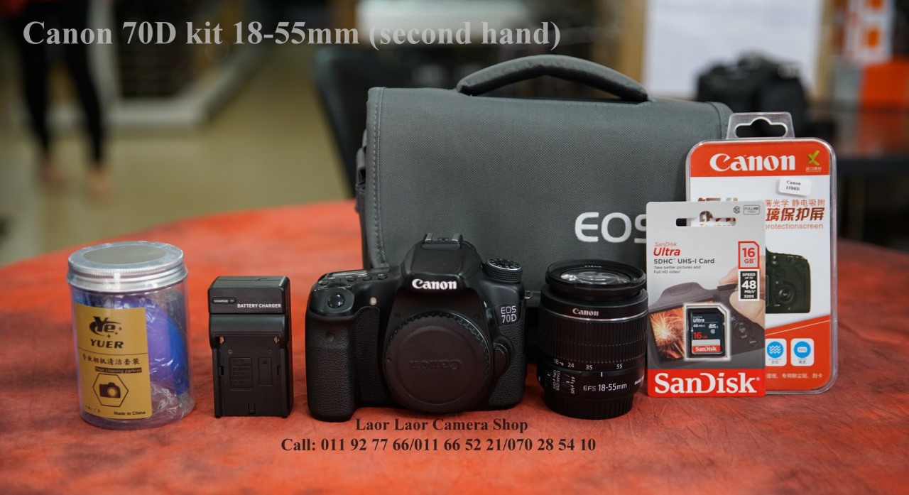 canon 70D kit 18-55mm (second hand) Use
