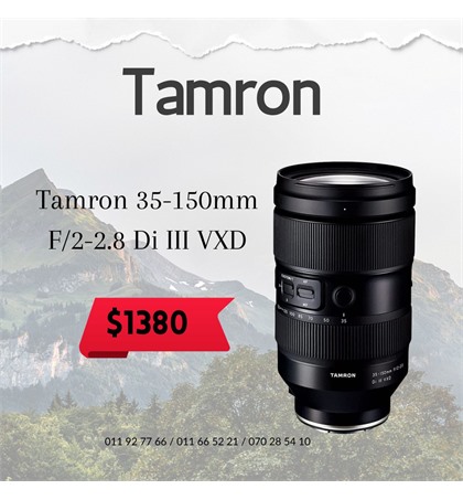 Tamron 35-150mm F2-2.8 Di III VXD for Sony - Finished